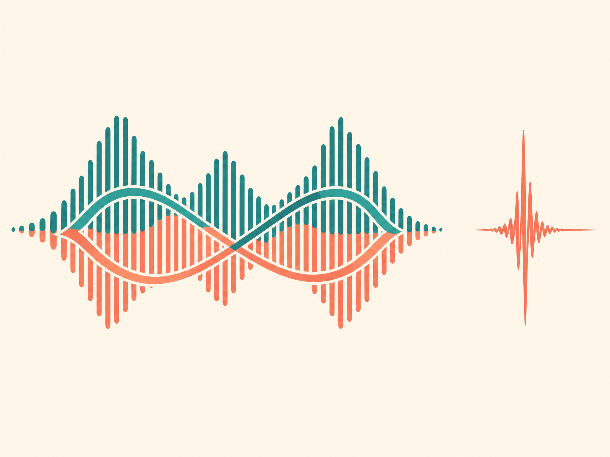 Looped audio waveform tiling seamlessly across a timeline