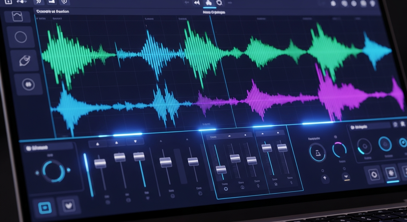 AI music generation interface