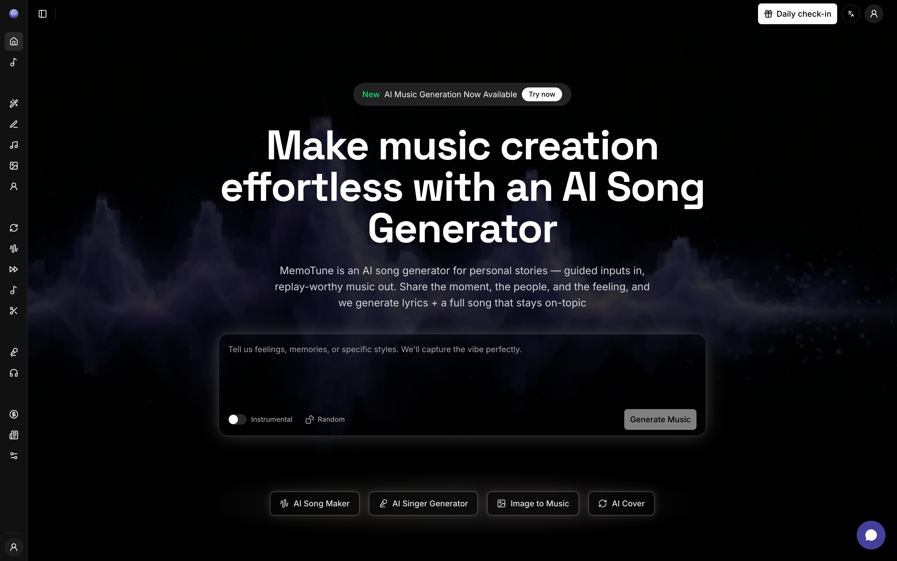 MemoTune — AI Song Generator
